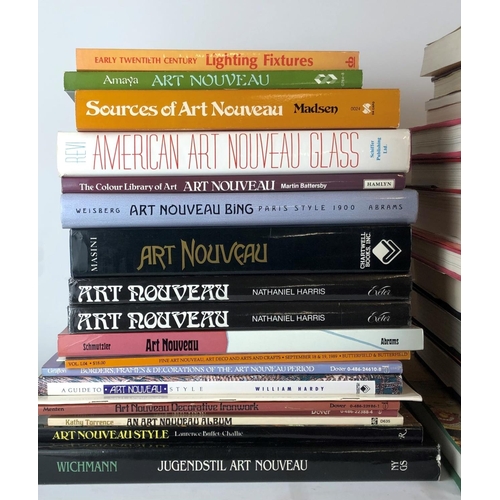 222 - A COLLECTION OF ART REFERENCE BOOKS RELATING TO THE ART NOVEAU PERIOD.