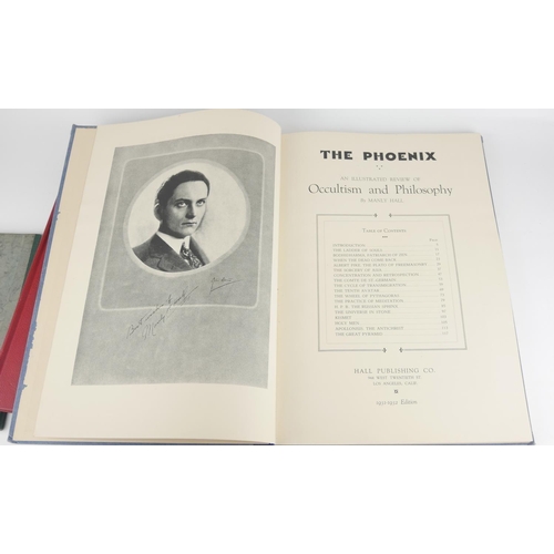 225 - MANLY P. HALL, TWO SIGNED HARDBACK BOOKS OF PHILOSOPHY AND THE OCCULT
Titled 'The Lost Keys of Mason... 