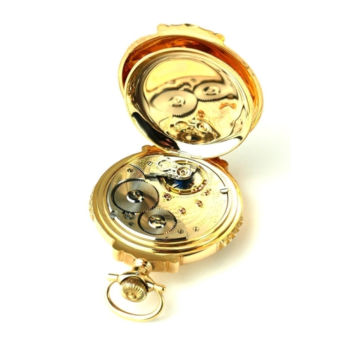 281A - WALTHAM, AN EARLY 20TH CENTURY AMERICAN 14CT GOLD GENT’S FULL HUNTER POCKET WATCH
Having a heavy gau... 