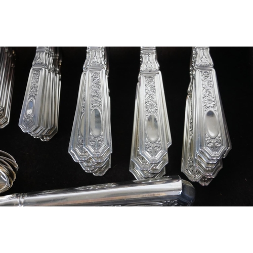 305 - GORHAM, AN EXTENSIVE STERLING SILVER ST. DUNSTAN CHASED CANTEEN OF CUTLERY
Comprising twelve large d... 