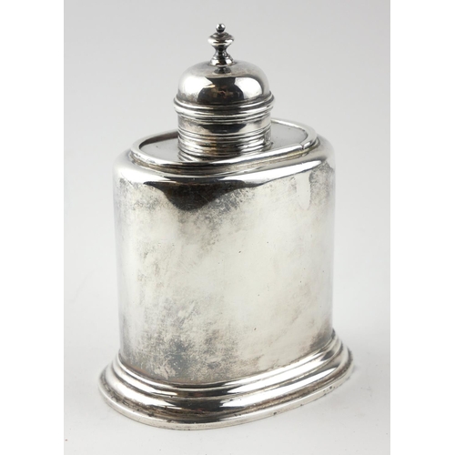 367 - A GEORGE I DESIGN BRITANNIA SILVER TEA CANISTER
Having a dome form lid and oval base, hallmarked ‘Th... 