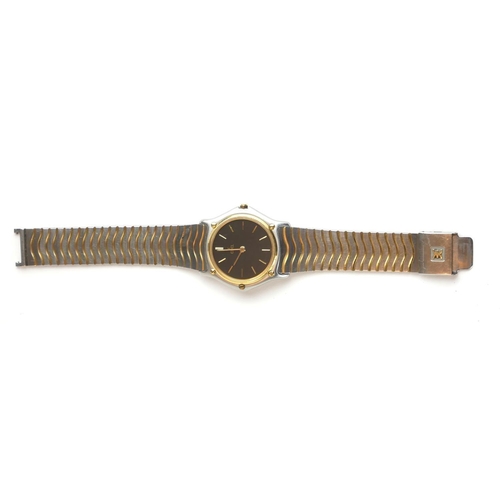 400 - EBEL, SPORTSWAVE, A STAINLESS STEEL AND 18CT GOLD GENT’S WRISTWATCH
Having a circular gold bezel and... 