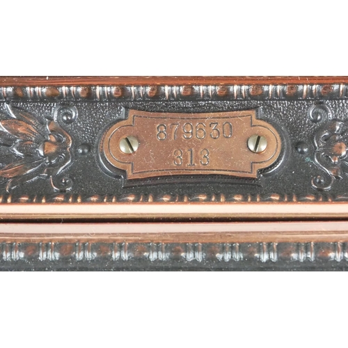 409 - AN EARLY 20TH CENTURY AMERICAN NATIONAL COPPER SHOP’S TILL.
(25cm x 42cm x 52cm)

Condition: recentl... 