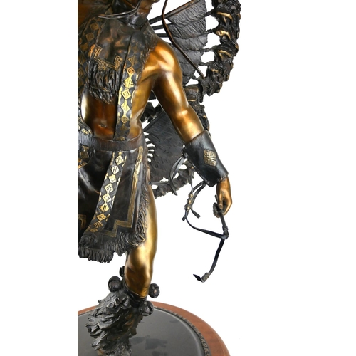 410 - STEVE STREADBEAK, AMERICAN, A LARGE 20TH CENTURY LIMITED EDITION BRONZE STATUE AC/29
Titled ‘Double ... 