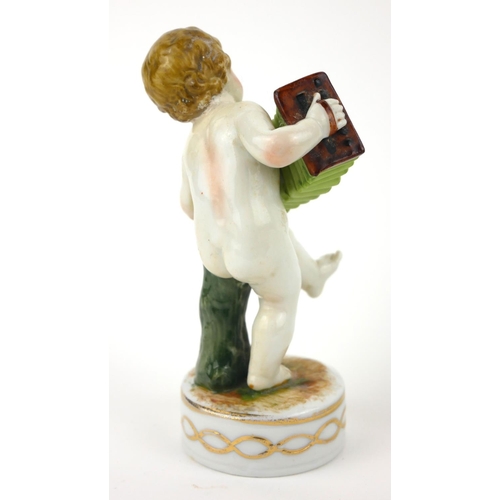 418 - RAYMOND REYNET FOR ROSENTHAL, AN AMUSING PORCELAIN NOVELTY TRINKET BOX AND COVER, CIRCA 1960
Decorat... 