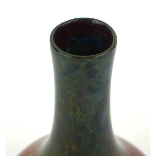 420 - BERNARD MOORE, 1905 - 1915, AN EARLY 20TH CENTURY FINE PORCELAIN BOTTLE FORM VASE
Applied with mottl... 