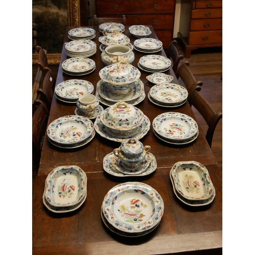 440A - STAFFORDSHIRE, COPELAND LATE SPODE, A GOOD AND EXTENSIVE VICTORIAN DINNER SERVICE
Transfer printed i... 