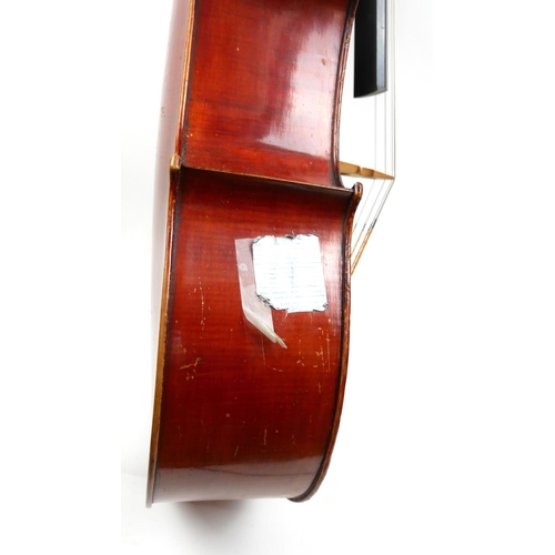 461 - A 19TH CENTURY FRENCH 3/4 CELLO AND BOW
Stamped 'Jon. Schneider', complete with carry case.

Conditi... 