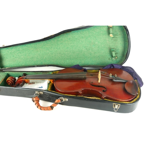 463 - AN EDWARD AND GLENISTER VIOLA
Bearing interior label, cased.
(68cm)