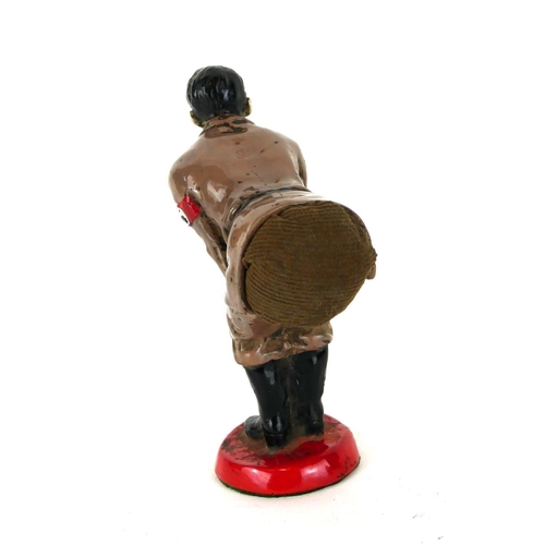 488A - A COLD PAINTED METAL NOVELTY 'HITLER' PIN CUSHION
Having a velvet cushion set to rear.
(approx 12cm)