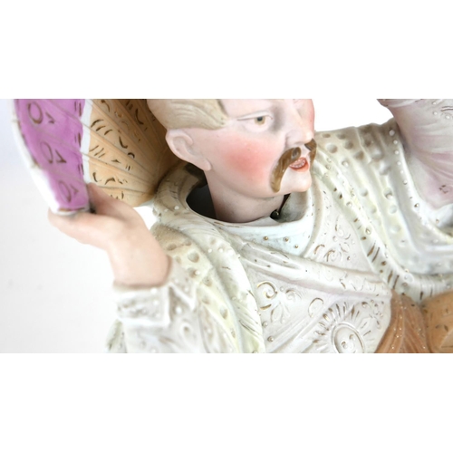 498A - A 19TH CENTURY FRENCH BISQUE STATUE, A NODDING MANDARIN. 
(17cm)

Condition: good throughout, no dam... 