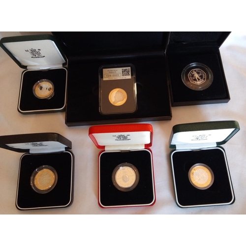 108 - SIX SILVER COMMEMORATIVE PROOF COINS V.E. DAY
Two pound coin, a 2012 Charles Dickens death date  sta... 