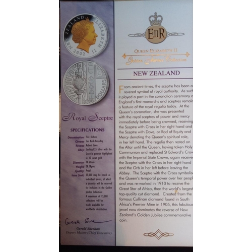 112 - A COLLECTION  OF SIXTEEN 1OZ SILVER COMMEMORATIVE PROOF COINS
Including 2002 Golden Jubilee with var... 