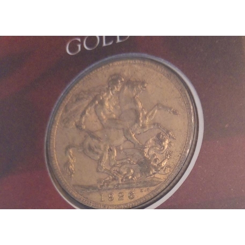 53 - A 22CT GOLD FULL SOVEREIGN COIN COVER, DATED 1926, HER MAJESTY QUEEN ELIZABETH II 80TH BIRTHDAY
In a... 