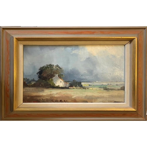 559 - MARCUS FORD, 1915 -1989, OIL ON CANVAS
Stormy coastal view, with beach house, signed lower left, fra... 