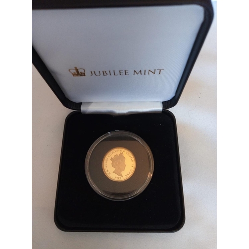 62 - A 22CT GOLD ONE POUND PROOF COIN, DATED 2020
The George and Dragon, in a protective capsule and fitt... 