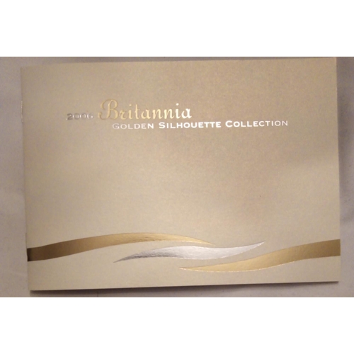 77 - A SILVER FIVE COIN PROOF SET, DATED 2006
‘The Britain's Golden Silhouette Collection', comprising fi... 