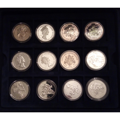 80 - A COLLECTION OF SILVER WORLD AT WAR PROOF COINS
Comprising seven twenty crown coins, four one crown ... 