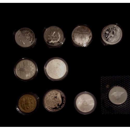 80 - A COLLECTION OF SILVER WORLD AT WAR PROOF COINS
Comprising seven twenty crown coins, four one crown ... 