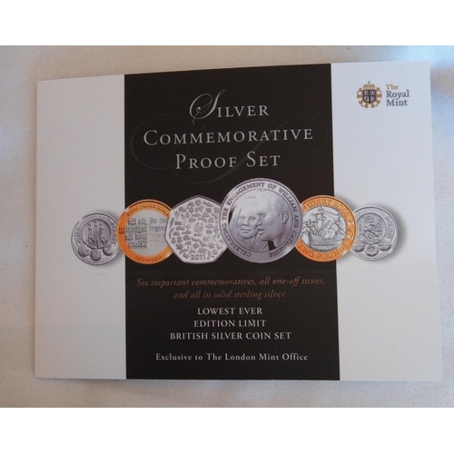 92 - A SILVER COMMEMORATIVE SIX COIN PROOF SET, DATED 2011 
William and Catherine Engagement, comprising ... 