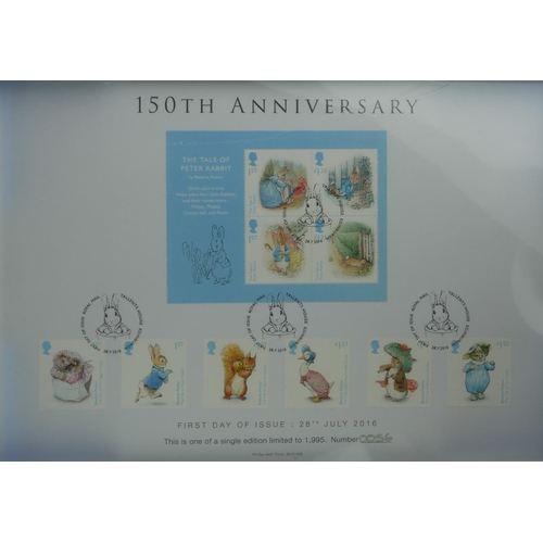 422 - A COLLECTION OF THREE 'PREMIUM CAPSULE' POSTAGE STAMPS
Limited edition to include Beatrix Potter, Th... 