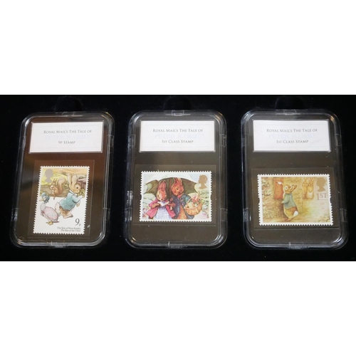 422 - A COLLECTION OF THREE 'PREMIUM CAPSULE' POSTAGE STAMPS
Limited edition to include Beatrix Potter, Th... 