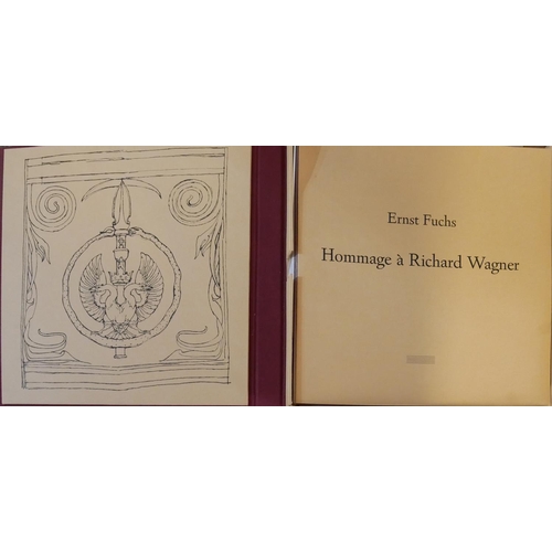 433 - HOMAGE TO RICHARD WAGNER BY ERUST FUCHS, A BOXED FOLIO OF LITHOGRAPHIC PRINTS
Published in Berlin, 1... 