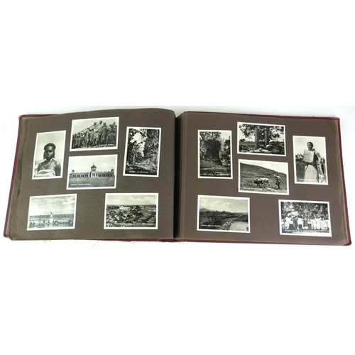 447 - AN ALBUM OF BLACK AND WHITE PHOTOGRAPHIC CARDS OF ETHIOPIA
Titled ‘Fondazione Dell Impero Anno 1x Ma... 