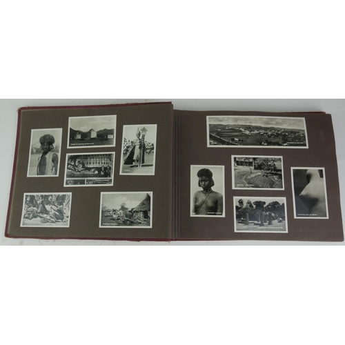 447 - AN ALBUM OF BLACK AND WHITE PHOTOGRAPHIC CARDS OF ETHIOPIA
Titled ‘Fondazione Dell Impero Anno 1x Ma... 