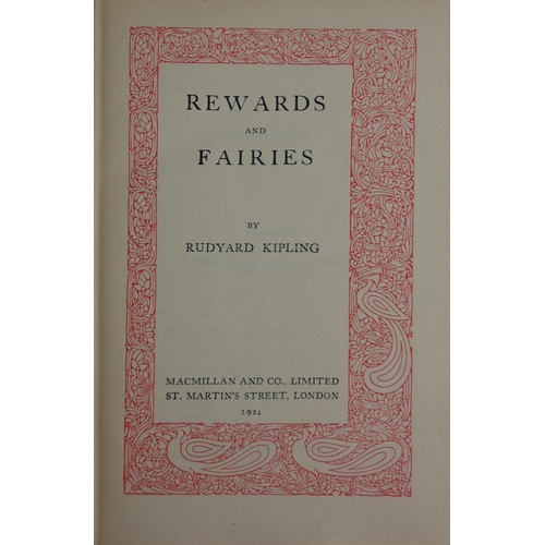 448 - RUDYARD KIPLING, A PART SET OF EARLY 20TH CENTURY LEATHER BOUND BOOKS
Twenty-four volumes, published... 