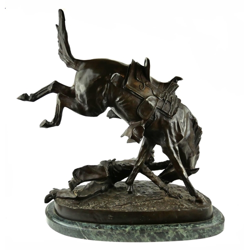 467 - AFTER FREDERIC REMINGTON, 1861 - 1906, A LARGE LIMITED EDITION BRONZE SCULPTURE
Titled 'The Wicked P... 