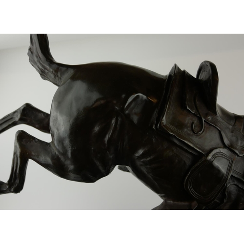 467 - AFTER FREDERIC REMINGTON, 1861 - 1906, A LARGE LIMITED EDITION BRONZE SCULPTURE
Titled 'The Wicked P... 