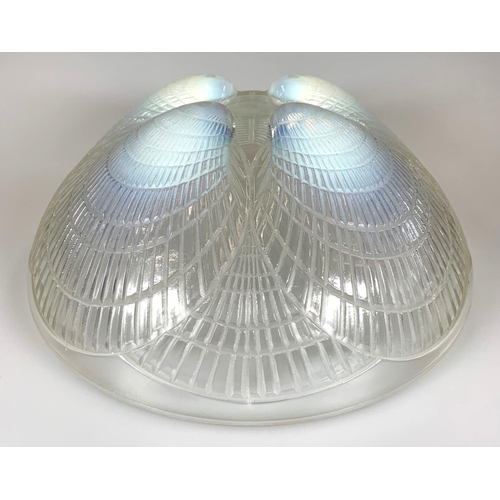 579 - RENÉ LALIQUE, FRENCH, 1860 - 1945, OPALESCENT COQUILLE PATTERN GLASS BOWL
Signed R. Lalique, France.... 