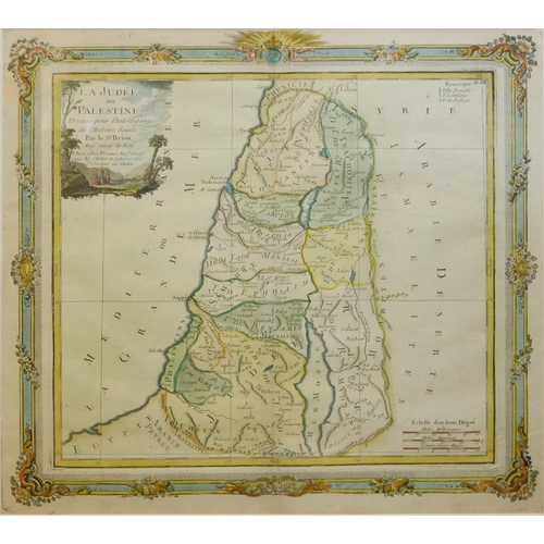 605 - H. MOLL, GEOGRAPHER, AN ANTIQUE 18TH CENTURY COLOURED MAP OF MOROCCO, ALGIER AND PART OF THE MEDITER... 