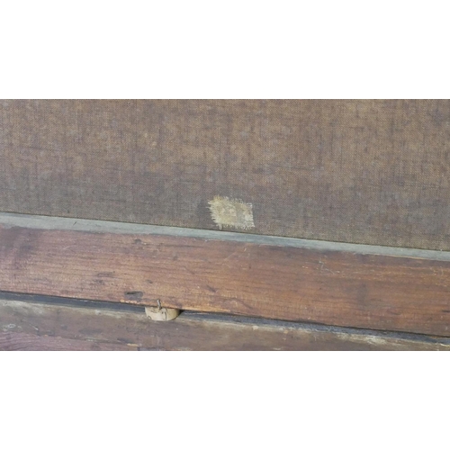 540 - A FOLLOWER OF GEORGE LAMBERT, 1700 - 1765, OIL ON CANVAS
Lakeside landscape, with hilltop castle bey... 