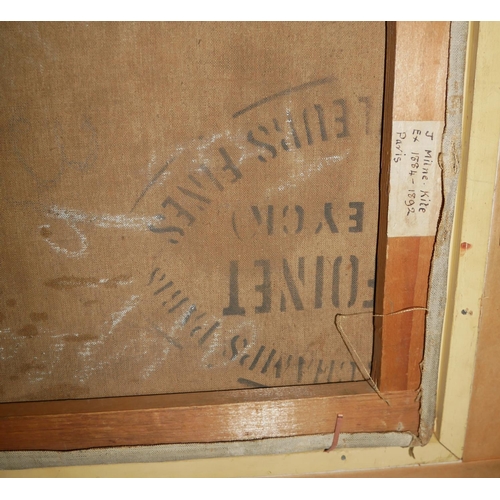 559 - JOSEPH MILNER KITE, 1862 - 1945, OIL ON CANVAS
Female half length portrait, signed, gilt framed.