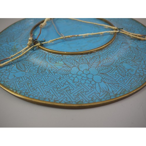 430 - A CHINESE JIAQING PERIOD CLOISONNÉ PLATE
Decorated with central flowering branches and butterfly on ... 