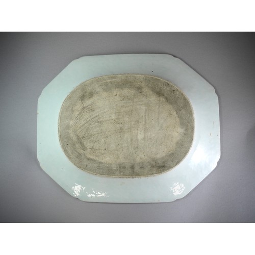 434 - A GOOD PAIR OF BLUE AND WHITE QIANLONG ‘LANDSCAPE’ MEAT DISHES
Both with a well painted central meda... 