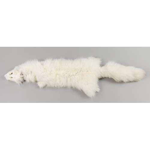 46 - A MODERN TAXIDERMY ARCTIC FOX TUBE SKIN. (l 94cm)