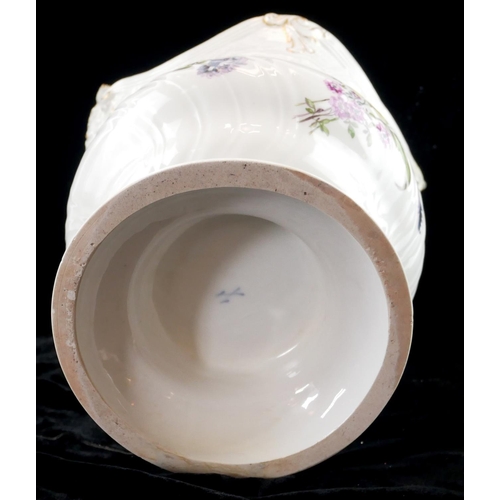 245 - MEISSEN, AN 18TH CENTURY PRE ACADEMIC HARD PASTE PORCELAIN WINE COOLER
Painted with floral sprays an... 