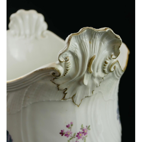 245 - MEISSEN, AN 18TH CENTURY PRE ACADEMIC HARD PASTE PORCELAIN WINE COOLER
Painted with floral sprays an... 