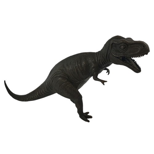 70 - A BRONZE SCULPTURE OF A TYRANNOSAURUS REX DINOSAUR.
(h 27cm x length 51cm)

Condition: good