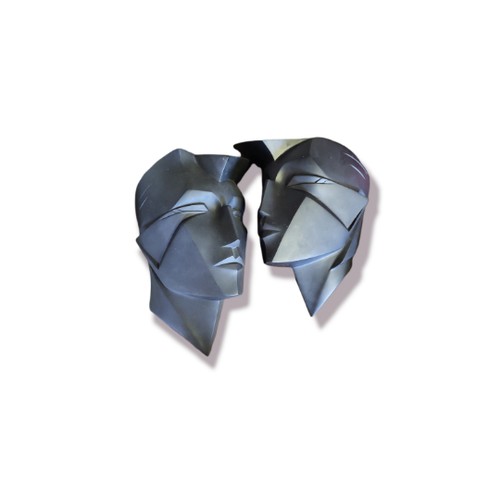 41A - A PAIR OF ART DECO STYLE BETTY B FACIAL WALL MASKS.
(29cm)

Condition: good throughout, no damage or... 