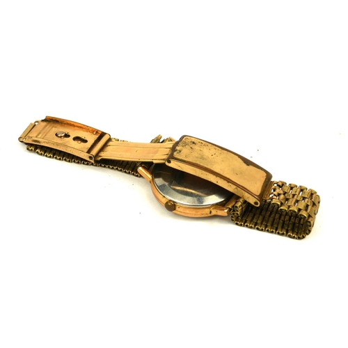 1 - OMEGA, A VINTAGE GOLD PLATE AND STEEL AUTOMATIC GENT’S WRISTWATCH
Having a silver tone dial with gil... 