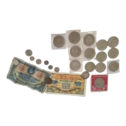 11 - A COLLECTION OF 20TH CENTURY SILVER OR CUPRONICKEL COMMEMORATIVE COINS
To include a Queen Victoria S... 