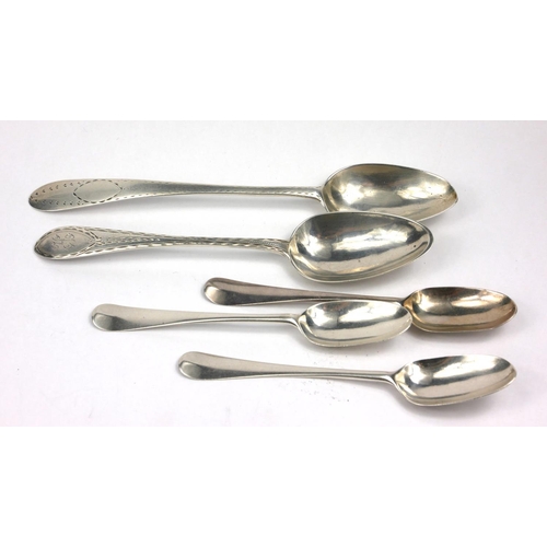 23 - A COLLECTION OF GEORGIAN PROVINCIAL IRISH SILVER SPOONS
To include Thomas Burke Limerick, Carden Ter... 