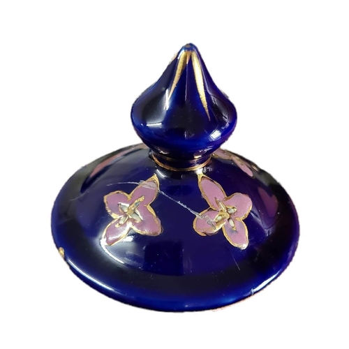 30A - A 20TH CENTURY CONTINENTAL POTTERY URN FORM VASE AND COVER
Twin handled, with transfer printed figur... 