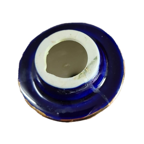 30A - A 20TH CENTURY CONTINENTAL POTTERY URN FORM VASE AND COVER
Twin handled, with transfer printed figur... 