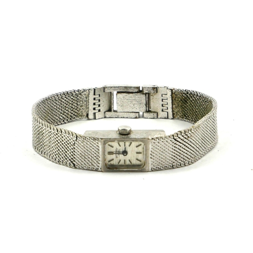 31 - ROTARY, A VINTAGE STAINLESS STEEL LADIES’ WRISTWATCH
Having a rectangular dial.
(5cm x 1cm)

Conditi... 