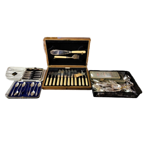 46 - A PAIR OF EDWARDIAN SILVER SERVIETTE RINGS
Scrolled border, hallmarked Birmingham, 1909, together wi... 